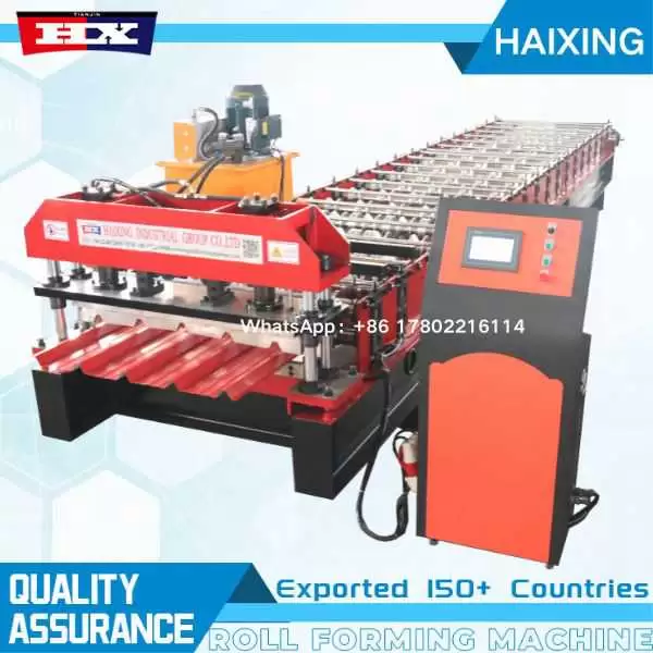 930 trapezoidal roofing roll forming machine