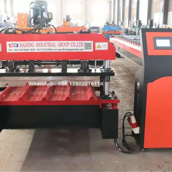 930 trapezoidal roofing roll forming machine