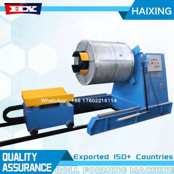 hydraulic sheet metal decoiler