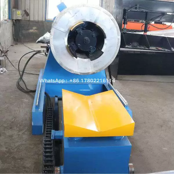hydraulic sheet metal decoiler