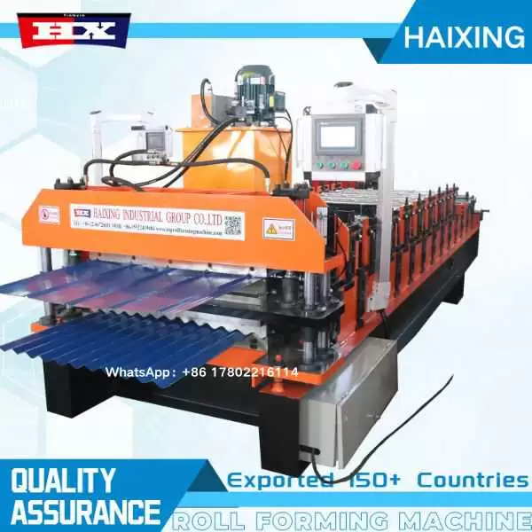 5v and corrugated double layer roofing sheet roll forming machine