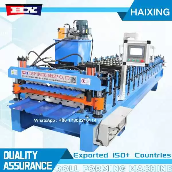 trapezoidal and corrugated metal plate rolling machine