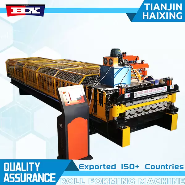 Double layer roll forming machine for 988 corrugated and 985 trapezoidal