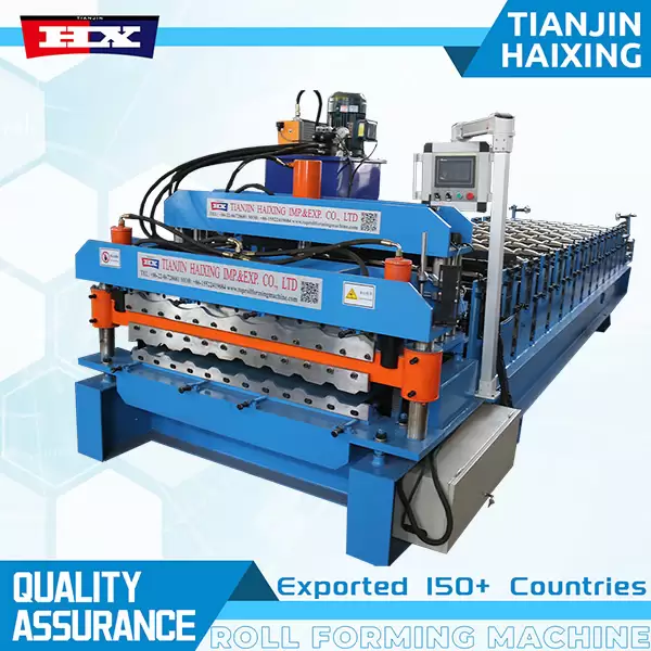 Aluminium Trapezoidal Galvanized Roofing Sheet Roller Machine