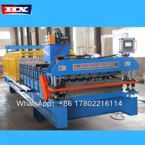 Aluminium Trapezoidal Galvanized Roofing Sheet Roller Machine