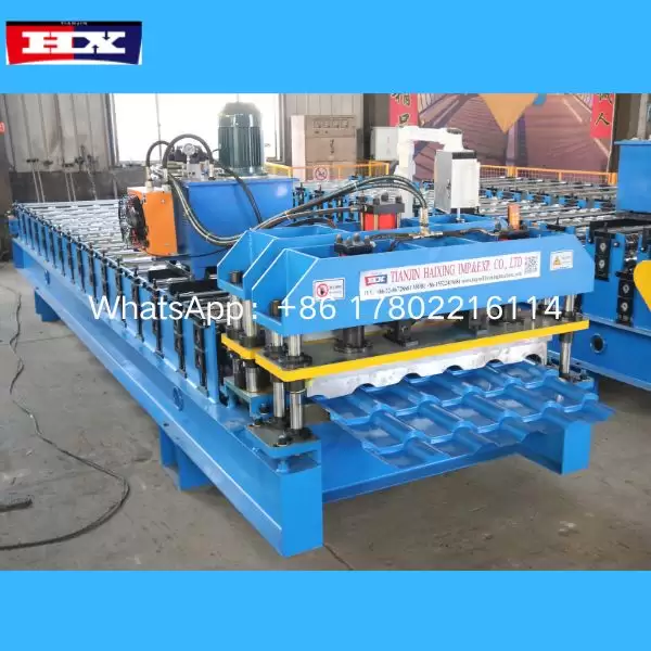 corrugated glazed roof tile machine