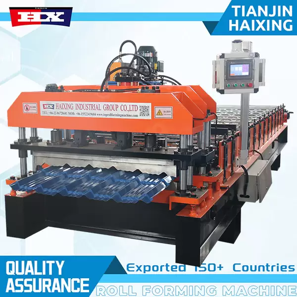 glazed tile roof sheet roll forming machine